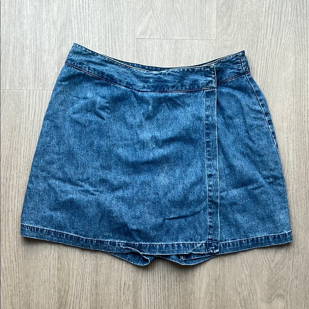 Jennifer Moore Blue Denim Skort